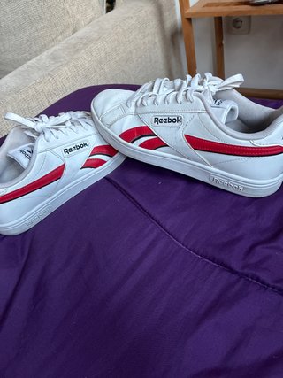 Zapatillas Reebok Hombre Blancas y Rojas