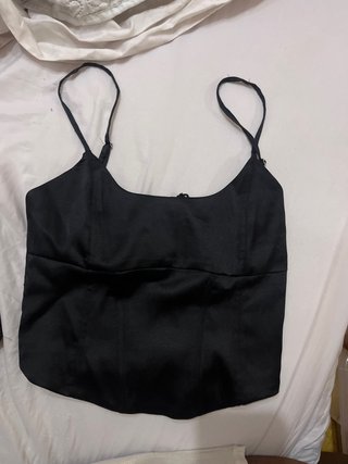 Blusa Negra Bershka Talla XS