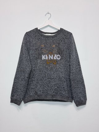 Sudadera Kenzo Tiger Bordado Gris