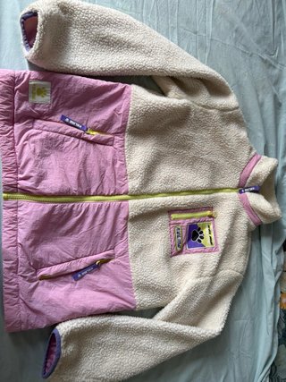 Chaqueta Kelme vintage beige y rosa