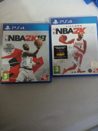 NBA 2K18 (PS4) e NBA 2K21 (PS4)