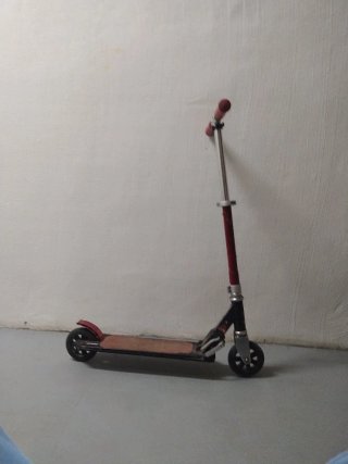 Patinete Plegable Rojo y Negro