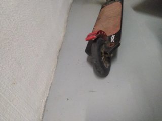 Patinete Plegable Rojo y Negro