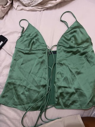 Top Zara Verde Talla S
