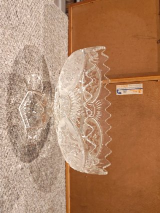 Centro de Mesa de Cristal Vintage