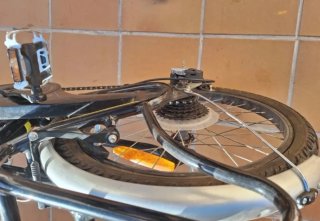 Bicicleta Plegable Negra
