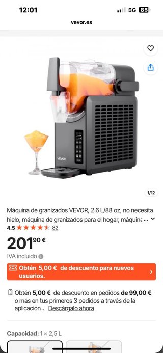 Máquina de Granizados 2.5 litros