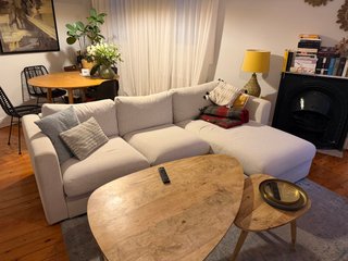 Sofá IKEA VIMLE chaise longue + puf  + funda extra