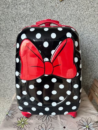 Maleta Infantil Minnie Disney Negra y Roja