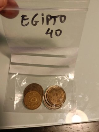 Lote de 5 Monedas de Egipto