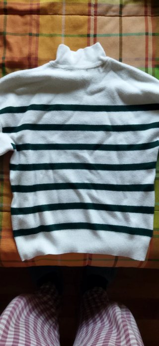 Jersey de rayas blanco y verde