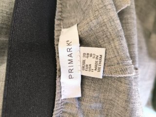 Calças Primark Cinza Tamanho 48