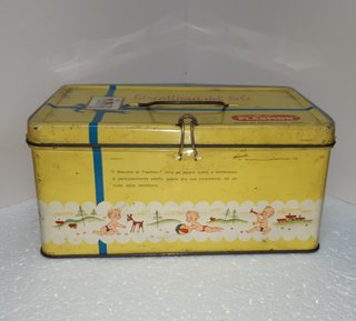Scatola Latta Biscotti Plasmon Anni '60