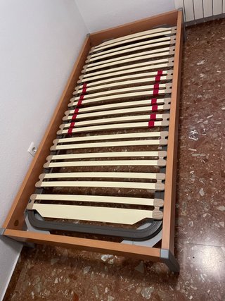 Cama Bañera con Somier de Láminas 90x200 cm