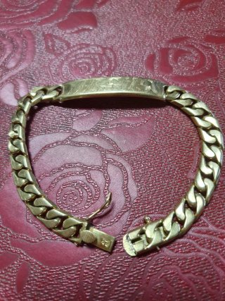 Pulsera Esclava de Hombre 18k Maciza