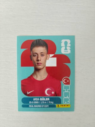 Cromo Panini Arda Güler FIFA 365