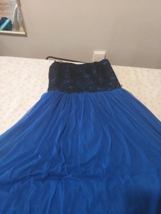 2 Vestidos Fiesta Azul Talla 38 Económicos
