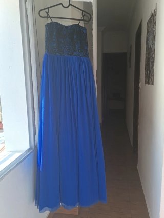 2 Vestidos Fiesta Azul Talla 38 Económicos