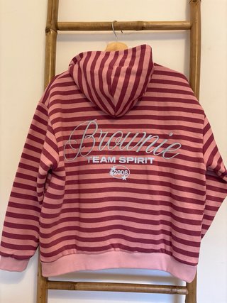 Hoodie Brownie riscas tam S