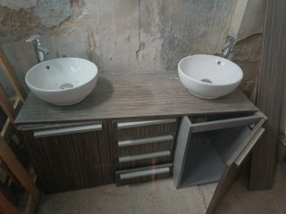 Mueble de baño con 2 lavabos