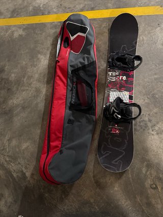 Tabla de Snowboard con Fijaciones Medida 156
