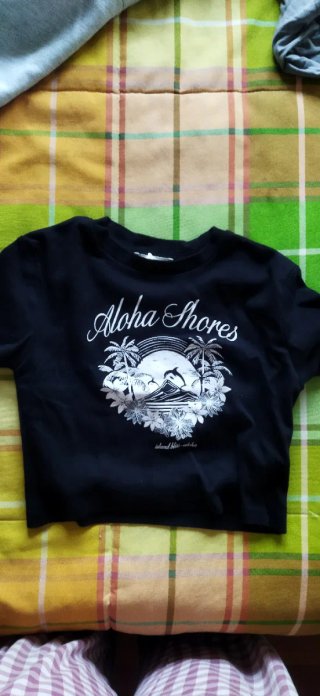 Camiseta Negra Aloha Shores