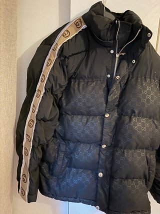 Chaquetón Gucci Reflectante Negro