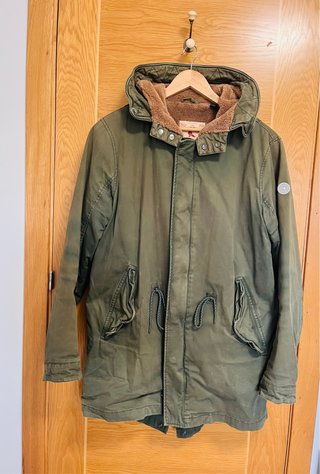 Parka Scotch & Soda Verde Militar Talla M
