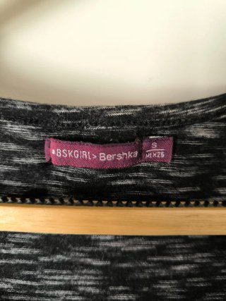 Vestido Bershka Cinza Tamanho S