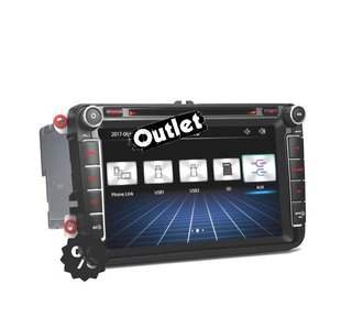 PK RADIO NAVEGADOR 8" VOLKSWAGEN VW USB GPS TACTIL HD M00036