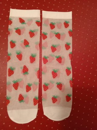 Calcetines transparentes C&A fresas talla única