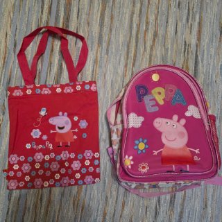 Mochila y Bolsa Peppa Pig