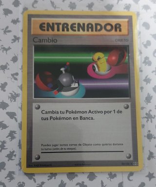 Carta Pokémon Cambio (Entrenador)