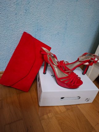 Conjunto fiesta zapatos y cartera