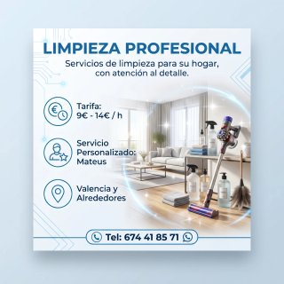 Limpieza Profesional para tu hogar o negocio