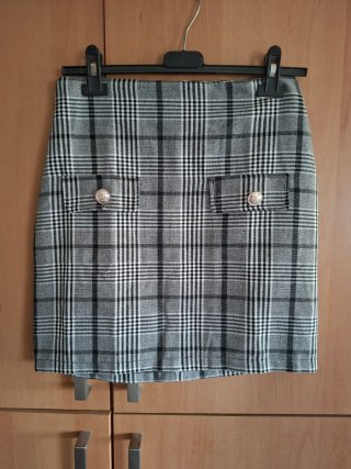 Minifalda de cuadros Talla S