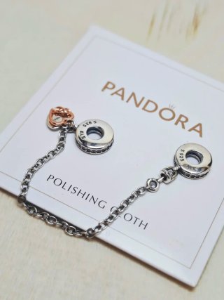 Cadena plata de seguridad Pandora Family