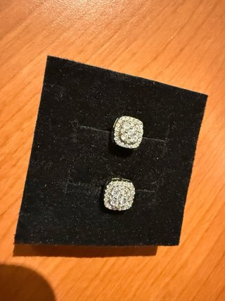 Pendientes plata con circonitas