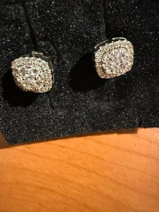 Pendientes plata con circonitas