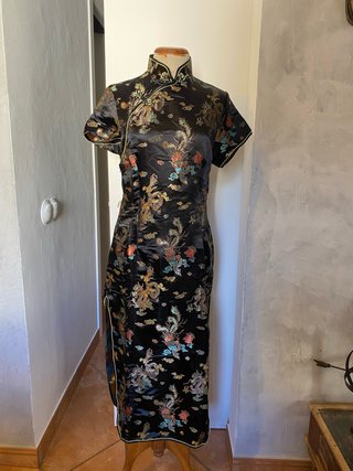Vestido estilo chino negro