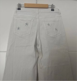 Pantalón vaquero blanco Mango Teen