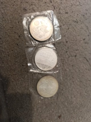3 Monedas Plata 12 Euros España