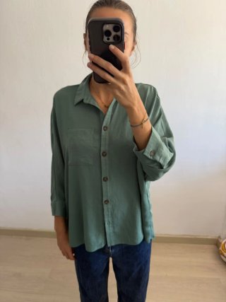 Camisa Verde Talla 34
