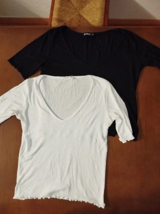 2 Camisetas Stradivarius Mujer Manga Corta