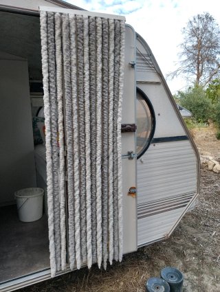 Cortina de tiras para caravana