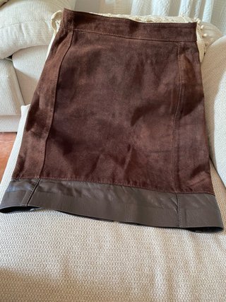 Falda Vintage de Piel Enkueros Talla S