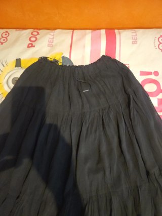LOTE FIESTA/CASUAL, MONO LARGO DE ENCAJE+FALDA