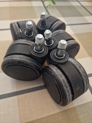 5 Ruedas Silla Oficina Repuesto Dobles