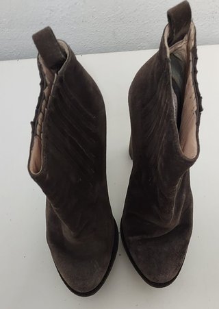 Botines Prada Ante Marrones