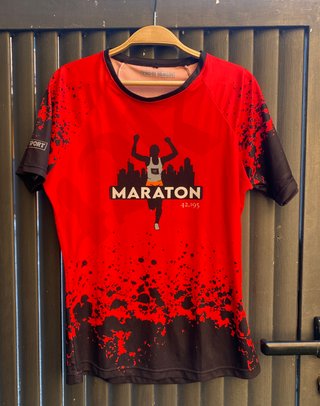 Camiseta Running Maratón Mujer